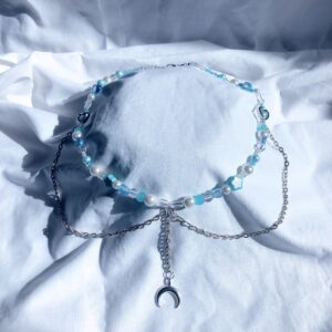Snow moon necklace